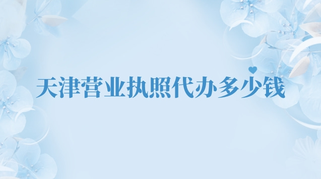 天津代辦營業(yè)執(zhí)照流程(天津代辦營業(yè)執(zhí)照費用)