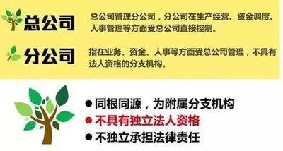 注冊子公司好還是分公司好，子公司和分公司有什么區(qū)別？